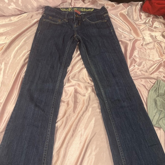 Dark blue jeans low rise boot cut - Picture 3 of 3